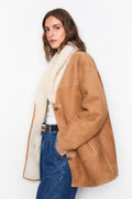 Melli Shearlingjacka - Camel Suede