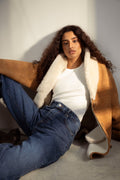 Melli Shearlingjacka - Camel Suede