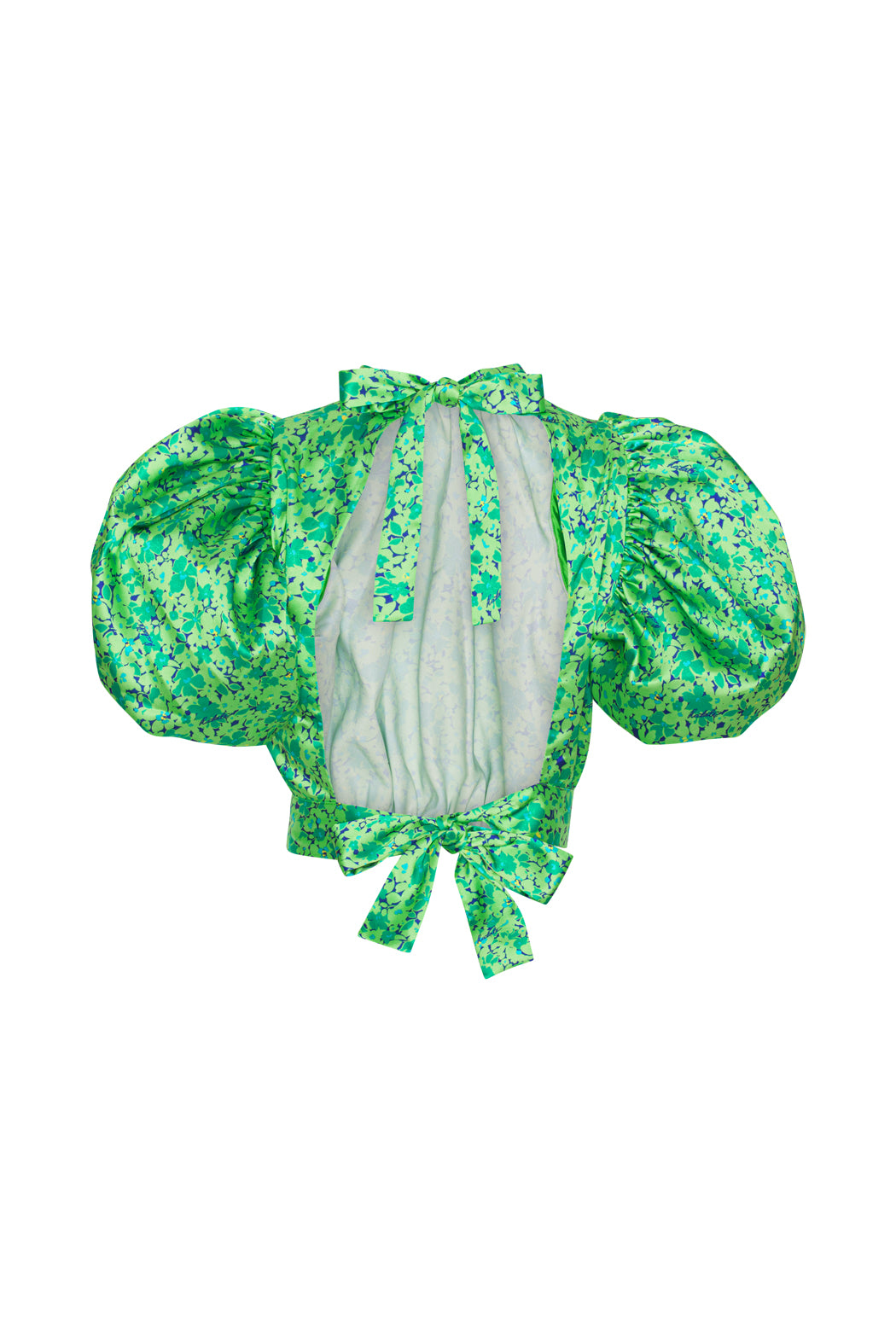 Puff Sleeve Top - Clematis Blue Comb.