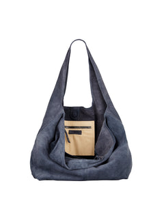 Suede Dalliea Bag - Dark Blue