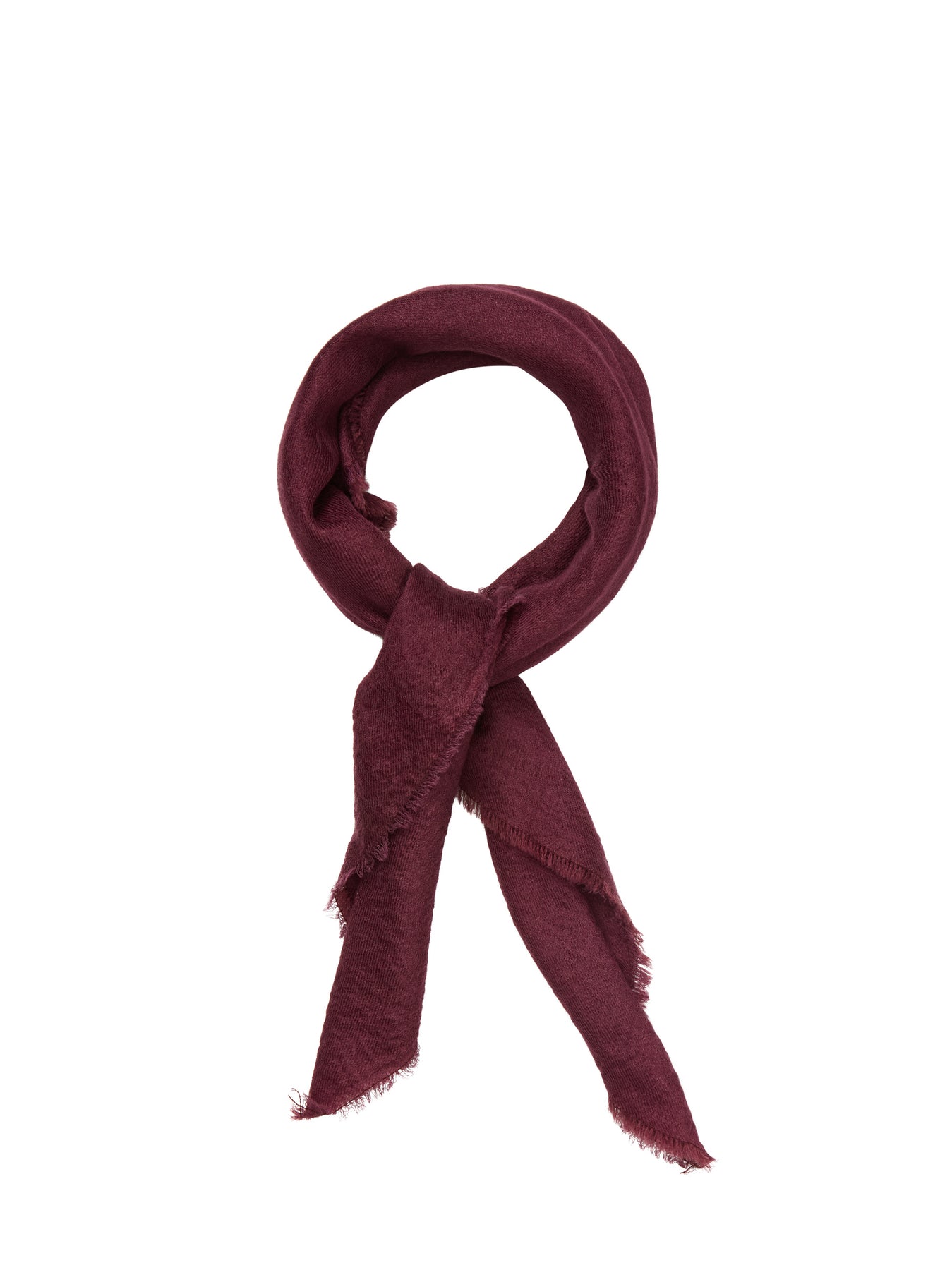 Cashma Small Scarf - Vinröd