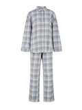 Flannel Pyjamas Set - Dusty Blue