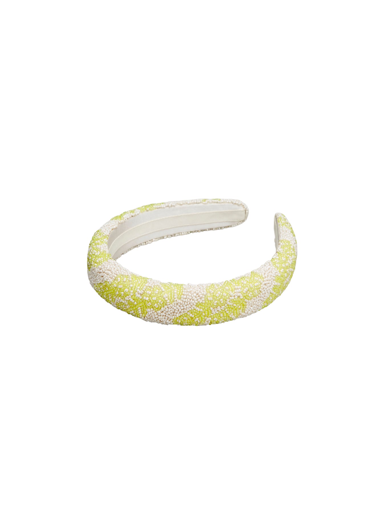 Teila Midi Beaded Hairbrace - Limade Green