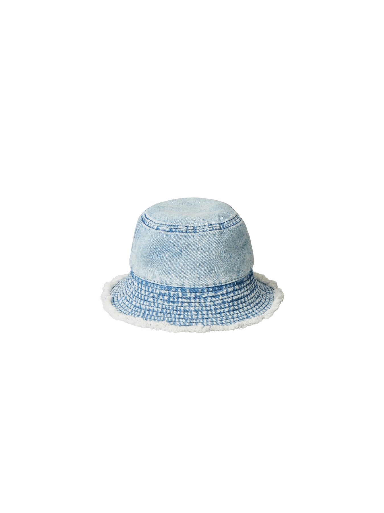 Washed denim bucket hat