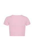 Cropped Logo T-Shirt - Orchid Pink