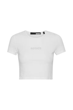 Cropped Logo T-Shirt - Bright White