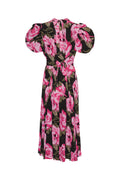 Jacquard Bell Maxi Dress - Lilac Sachet Comb.
