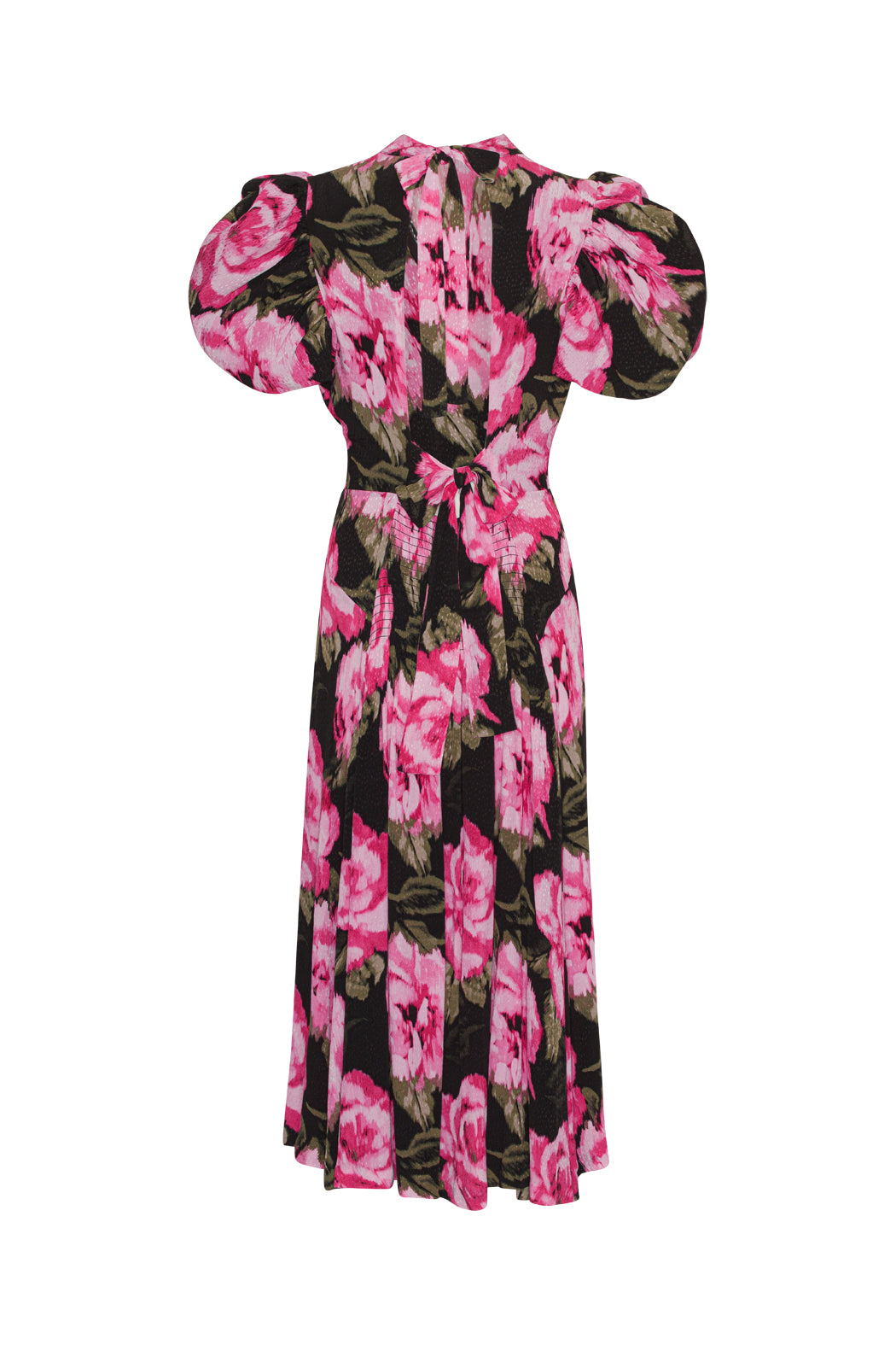 Jacquard Bell Maxi Dress - Lilac Sachet Comb.