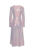 Sequin Midi Dress - Sachet Pink