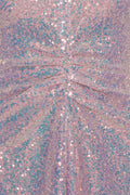 Sequin Midi Dress - Sachet Pink