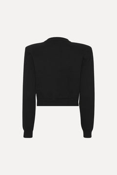 Firm Knit Cardigan - Black