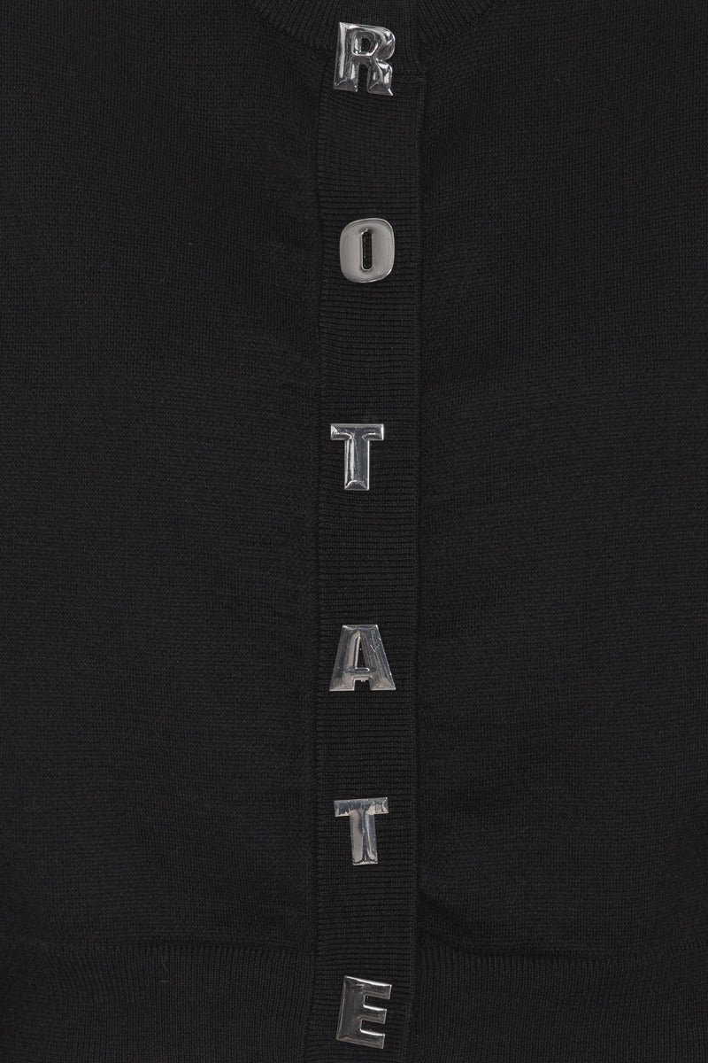 Firm Knit Cardigan - Svart