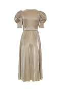 Small Plisse Slit Dress - Rutabaga