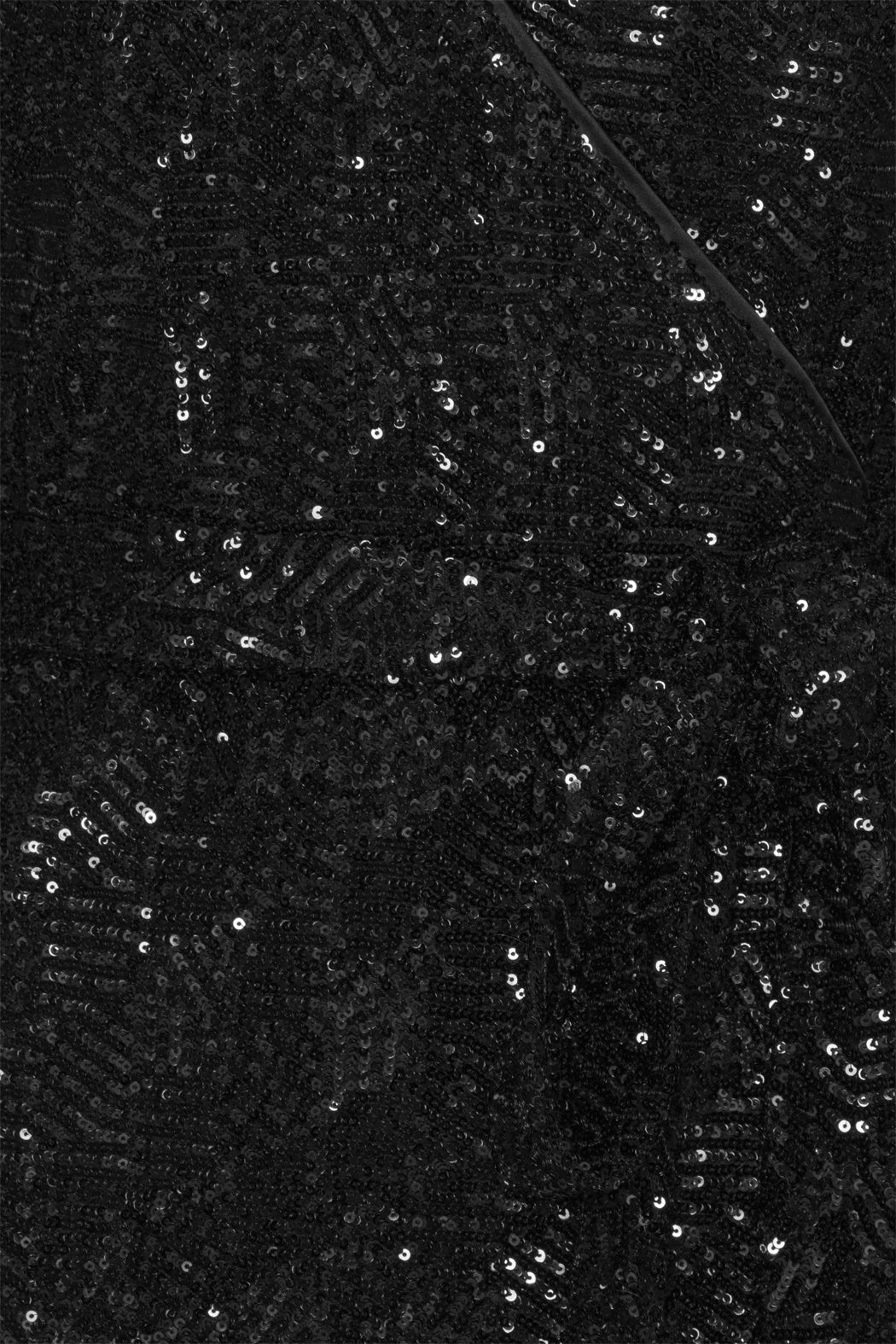 Sequins Mini Wrap Dress - Svart