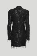 Sequin Mini Dress - Black
