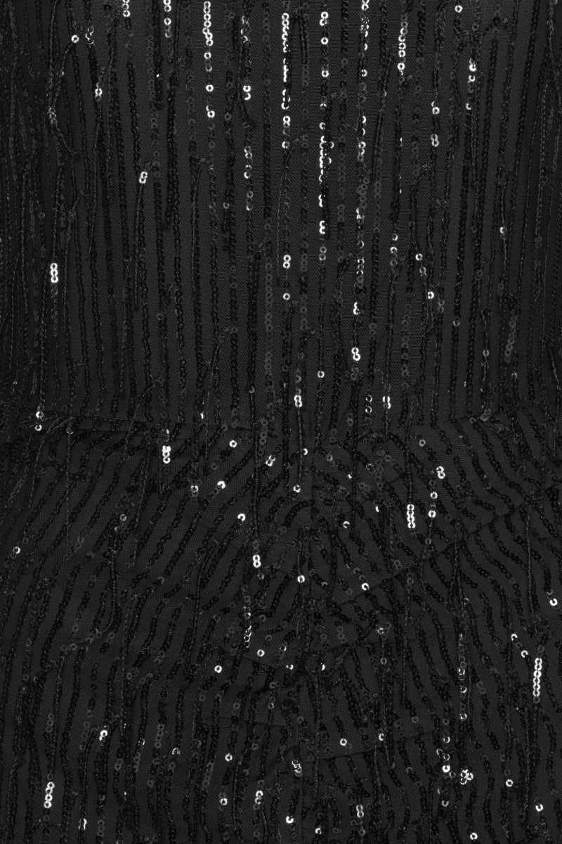 Sequin Mini Dress - Black