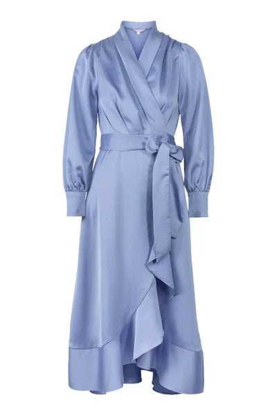 Iza Midi Dress - Steel Blue
