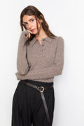 Jolanda Knit - Dark Taupe Melange
