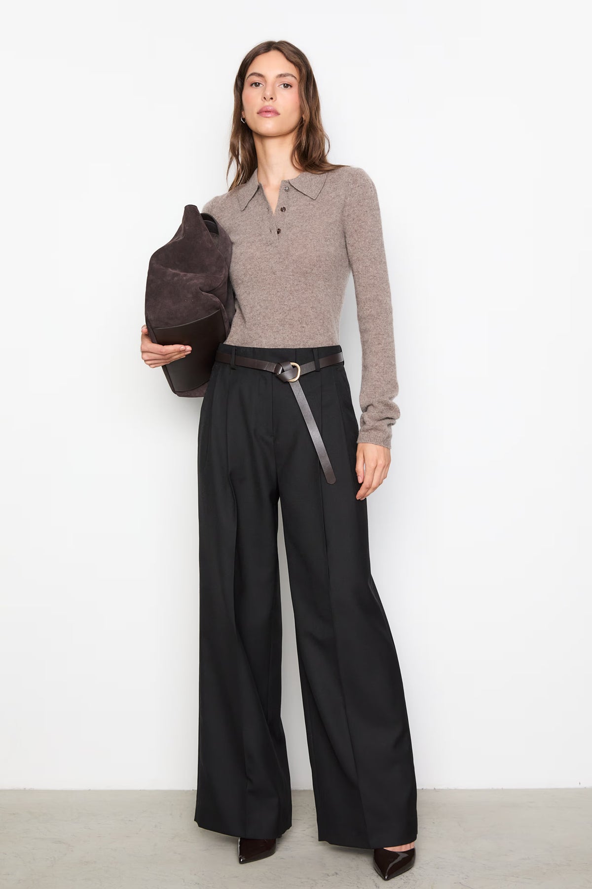 Jolanda Knit - Dark Taupe Melange