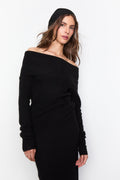 Yvonne Off-Shoulder Knit - Svart