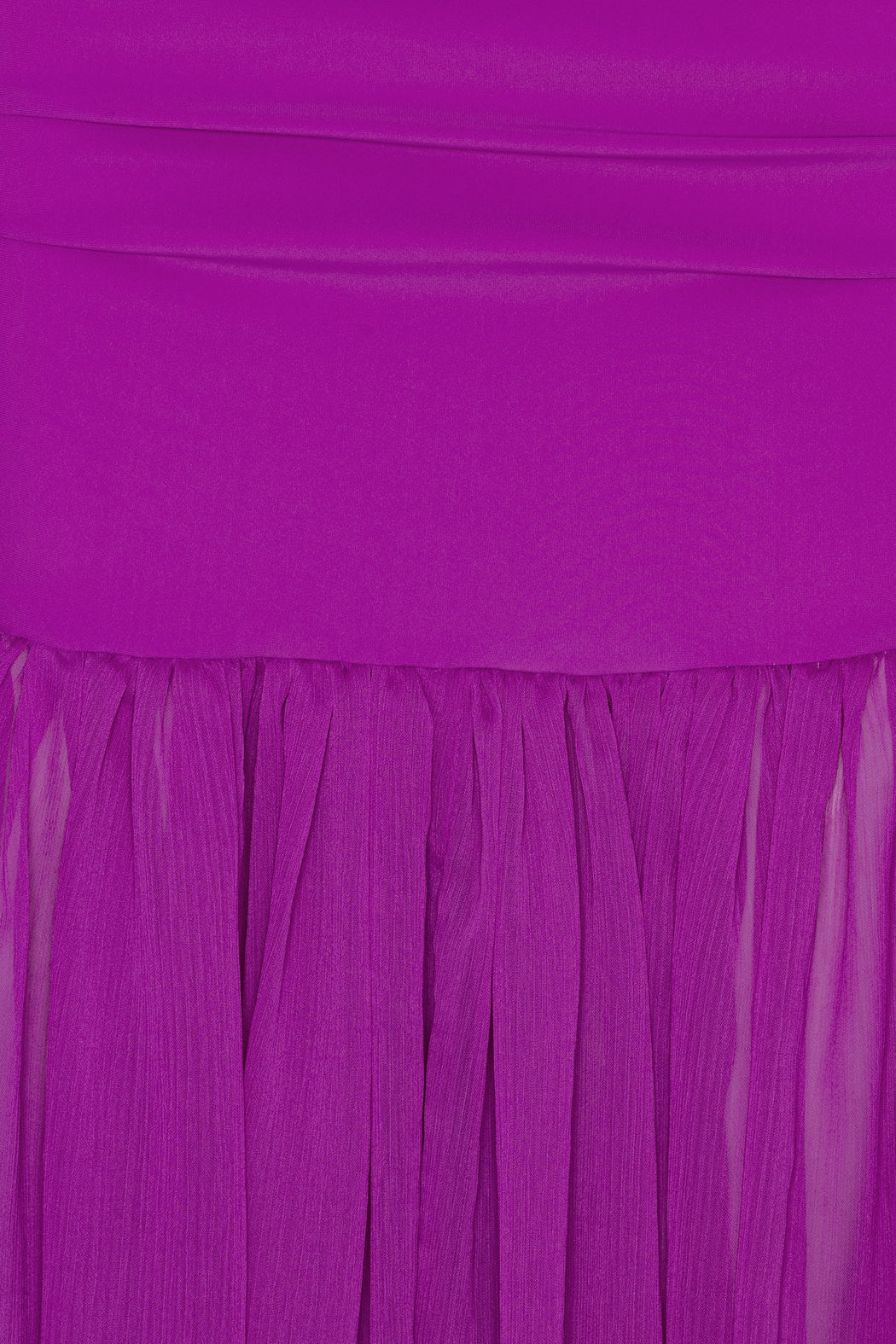 Chiffon Puff Sleeve Dress - Purple Cactus Flower