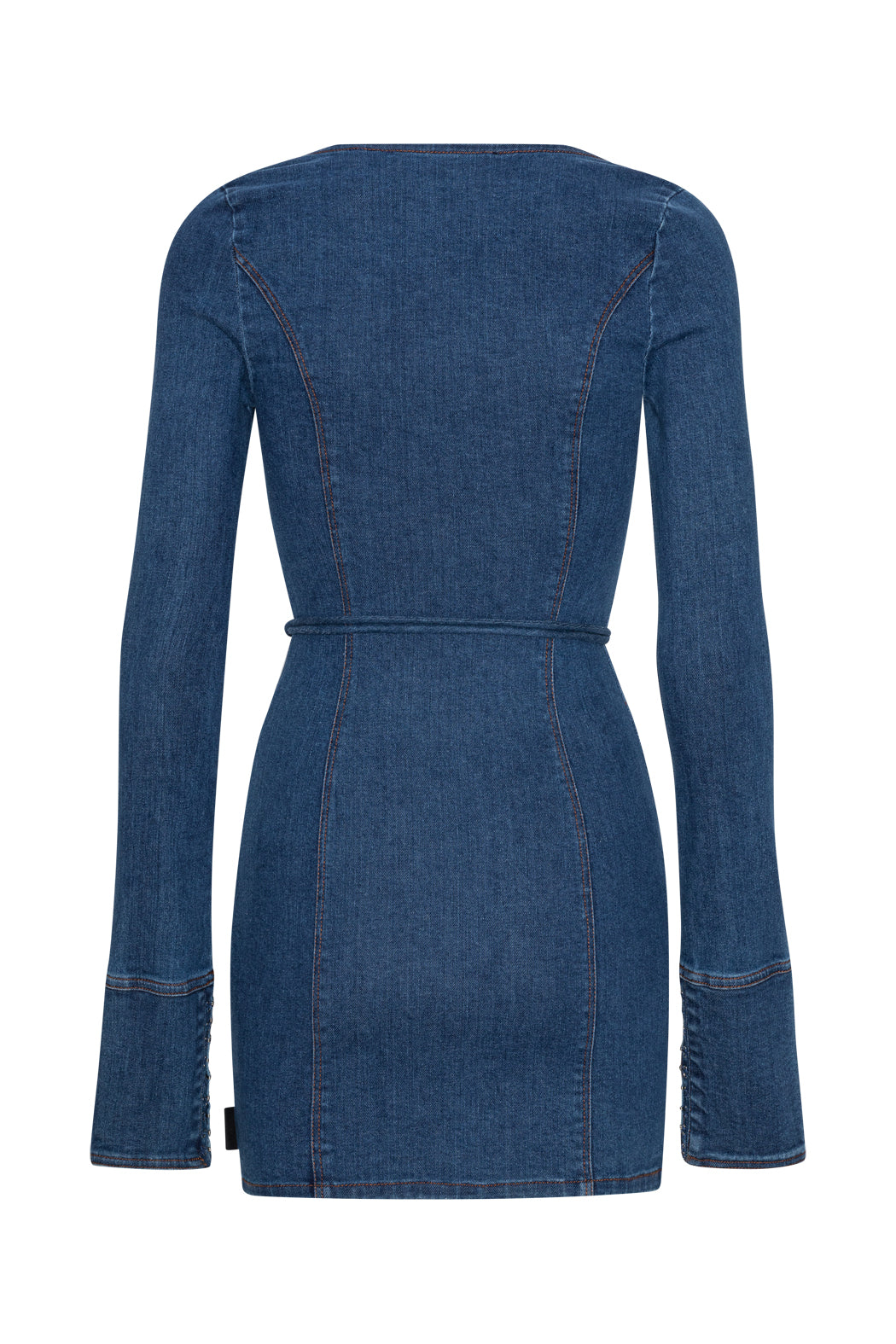 Stretchy Scoop Neck Dress - Orion Blue