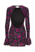 Sequins Open Back Dress - Bold Rose/Tap Shoe