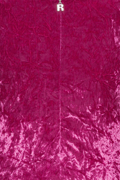 Velvet Puff Mini Dress - Very Berry Pink