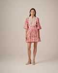 Cotton Slub Mini Dress - Hydrangea