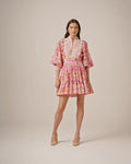 Cotton Slub Mini Dress - Hydrangea
