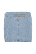 Denim Laced Minikjol - Light Blue Denim