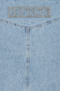 Denim Laced Minikjol - Light Blue Denim