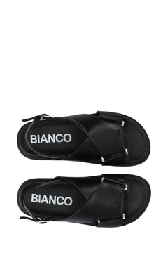 Biaoslo Cross Sandal Faux Leather - Black