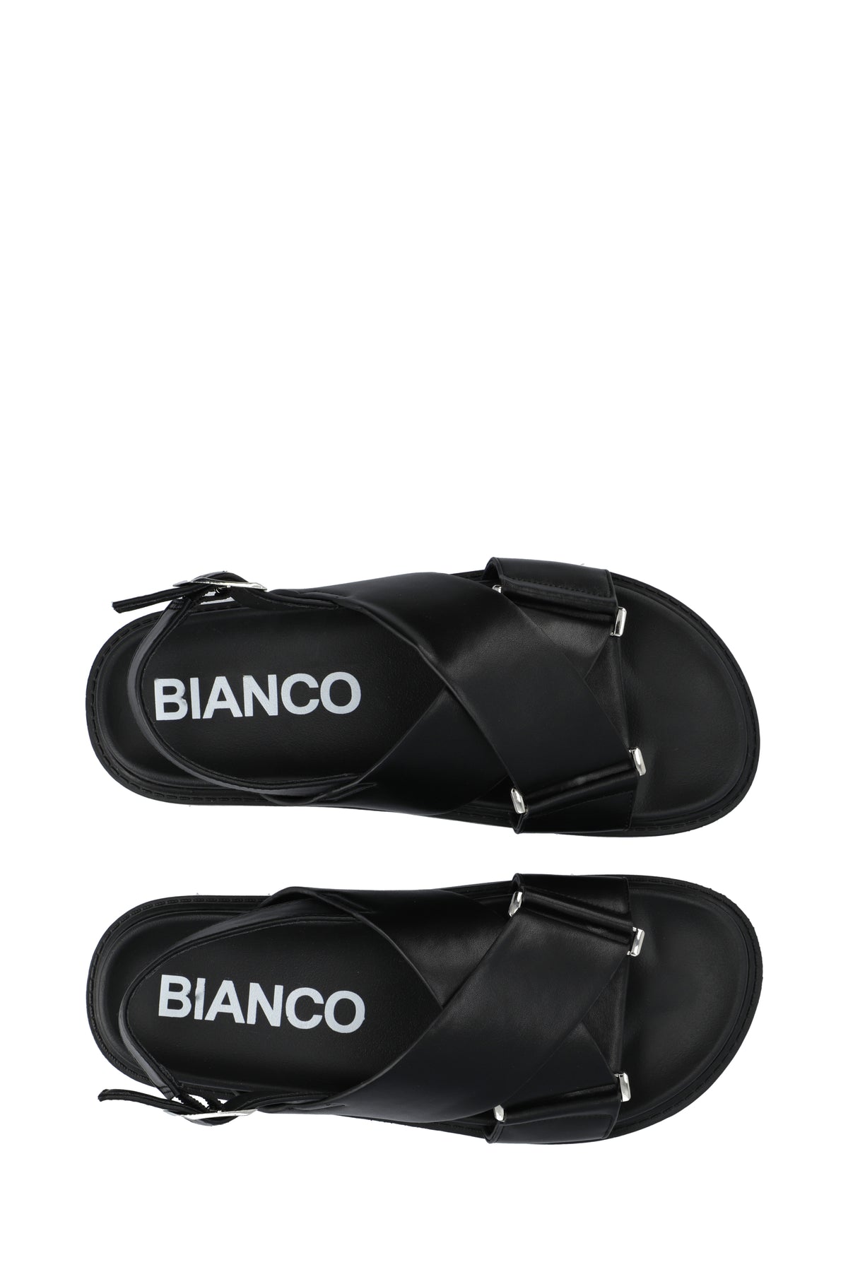 Biaoslo Cross Sandal Faux Leather - Black