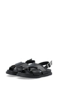 Biaoslo Cross Sandal Faux Leather - Black
