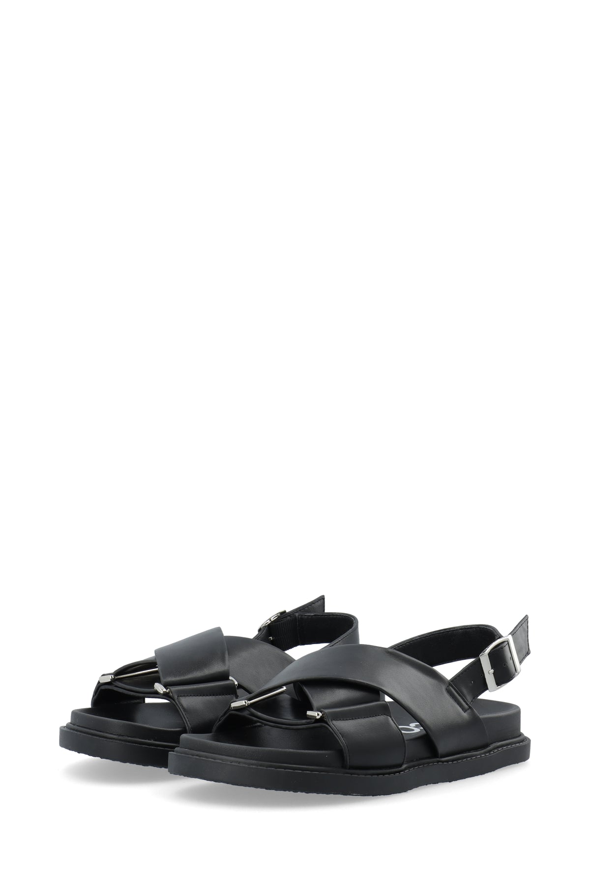 Biaoslo Cross Sandal Faux Leather - Black