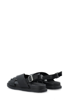 Biaoslo Cross Sandal Faux Leather - Black