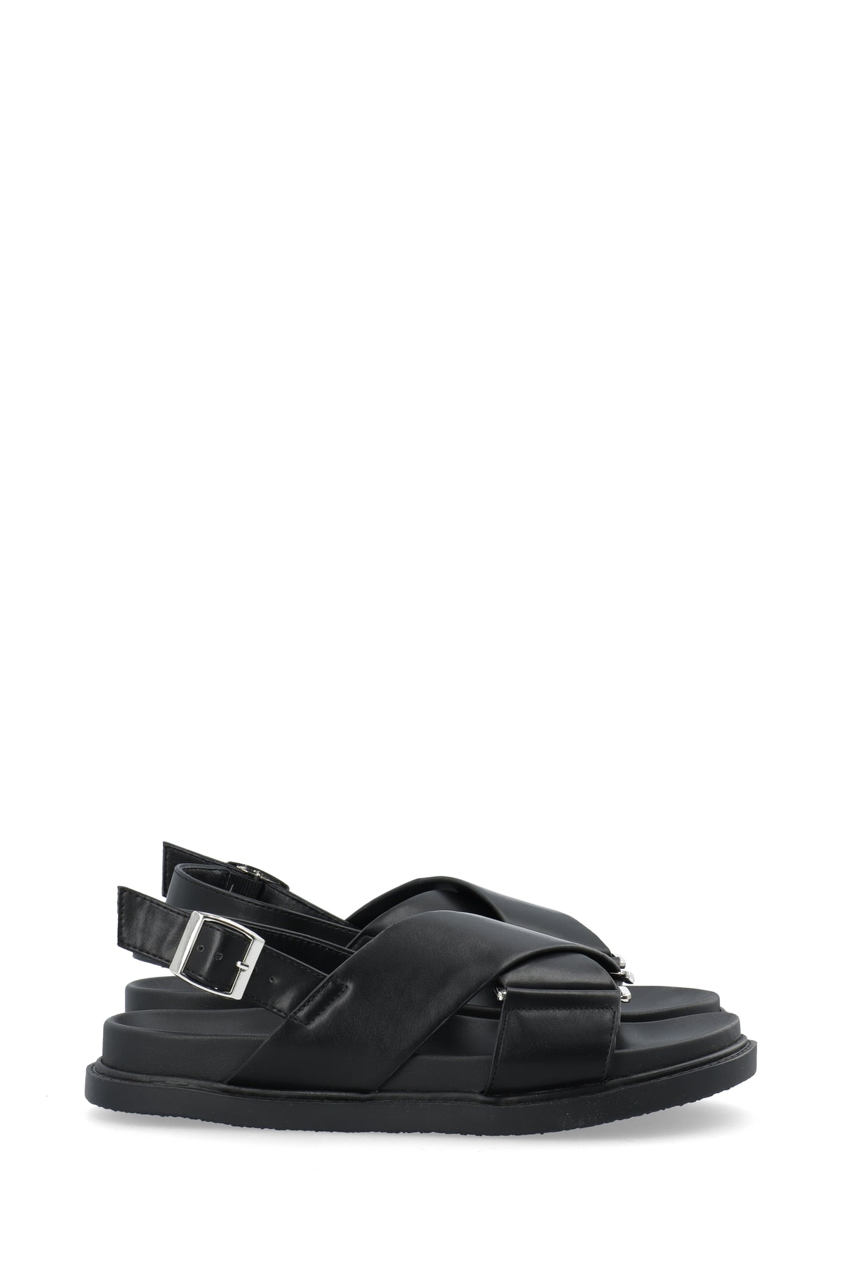 Biaoslo Cross Sandal Faux Leather - Black