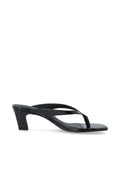 Biaspice Toe Post Faux Leather - Svart Lack
