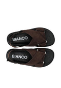 Biaoslo Cross Sandal Faux Suede - Brown