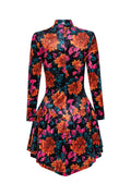 Velvet Mini Ls Dress - Dark Dahlia + Tap Shoe Comb.