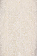 Lace Puffy Maxi Dress - Egret