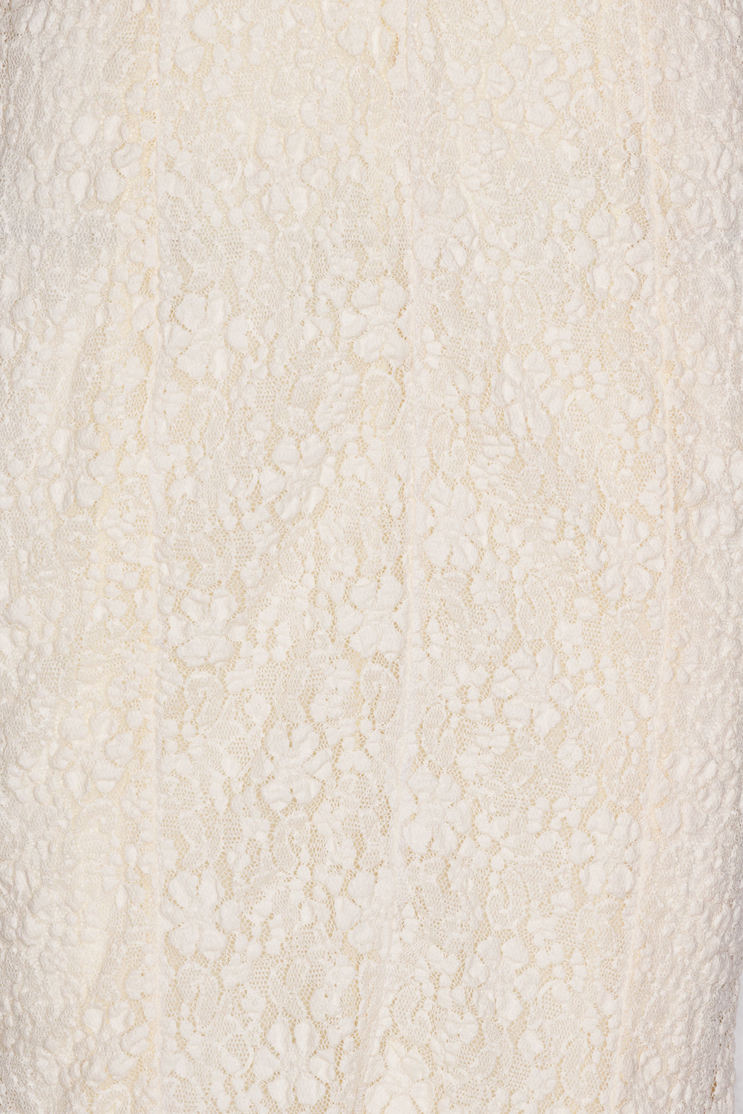 Lace Puffy Maxi Dress - Egret
