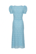 Lace Puff Sleeve Dress - Omphalodes