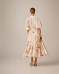 Cotton Slub Midi Dress - Straw