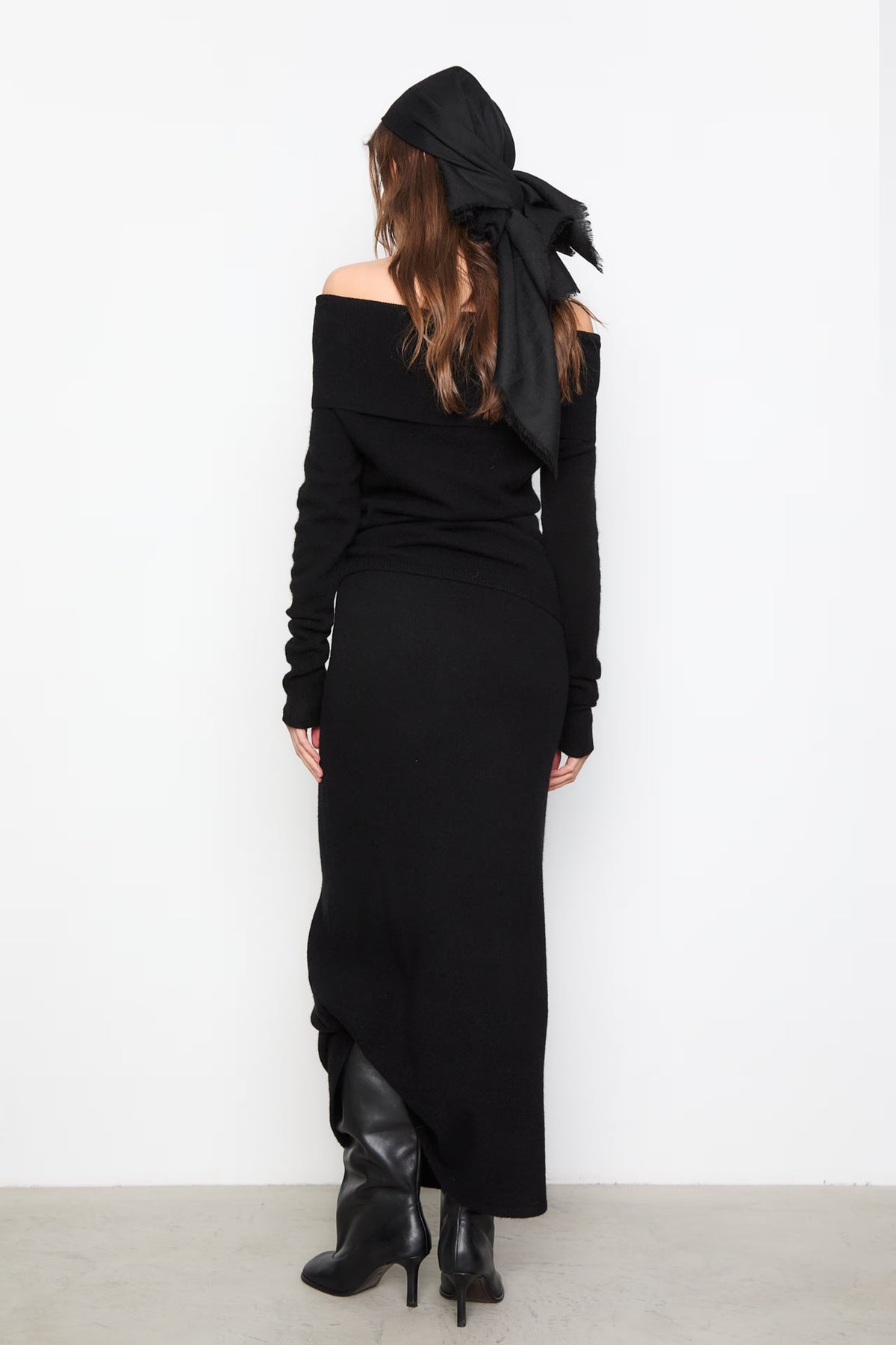 Jana Knit Skirt - Svart
