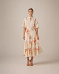 Cotton Slub Midi Dress - Straw