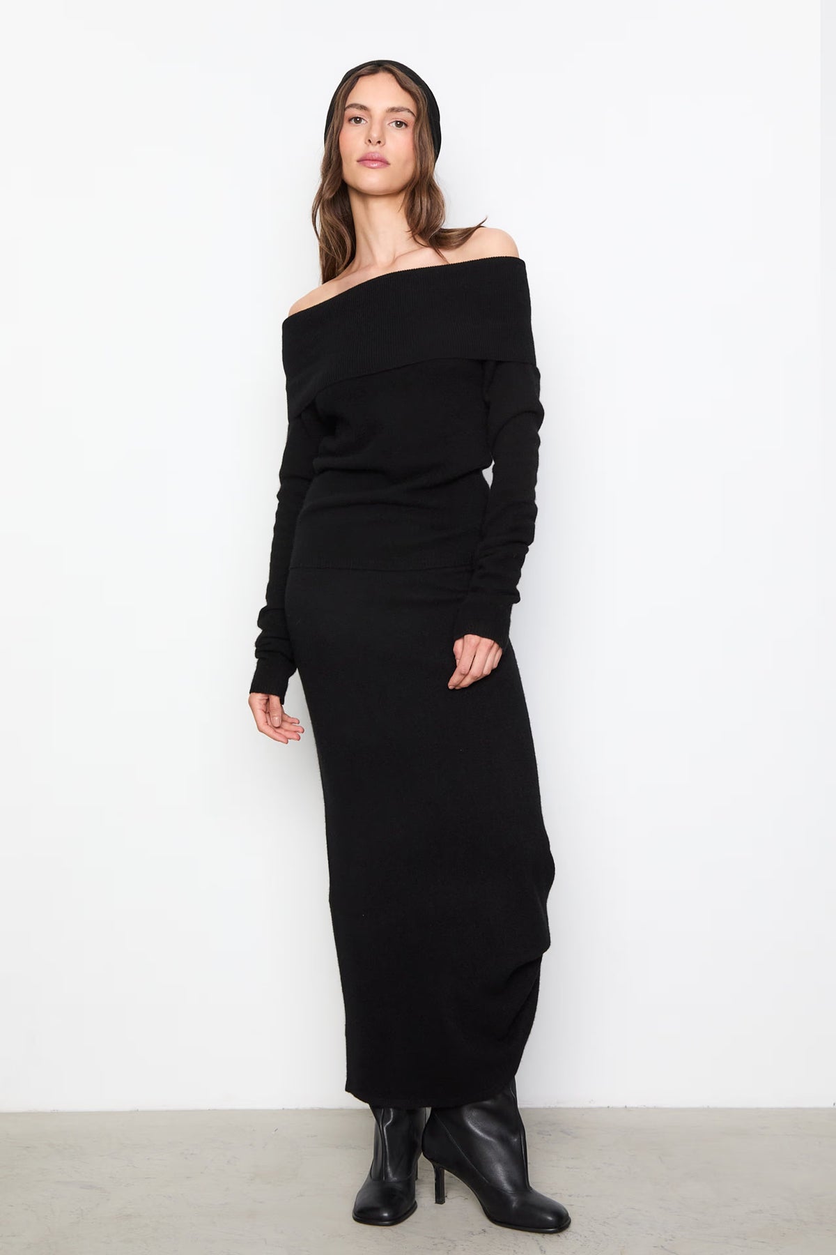 Jana Knit Skirt - Svart