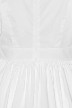 Puff Sleeve Mini Dress - Bright White