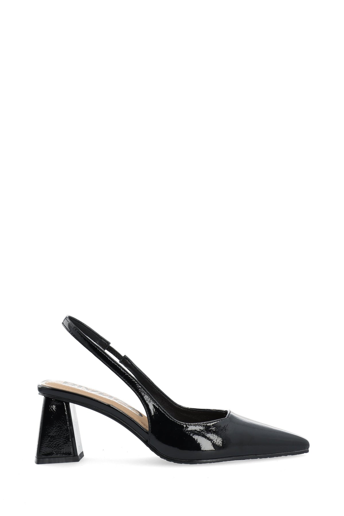 Biamaralyn Slingback Patent - Svart